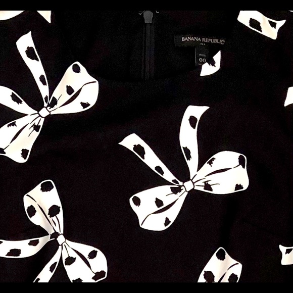 Banana Republic White and Black Petite Dress - Picture 4 of 7